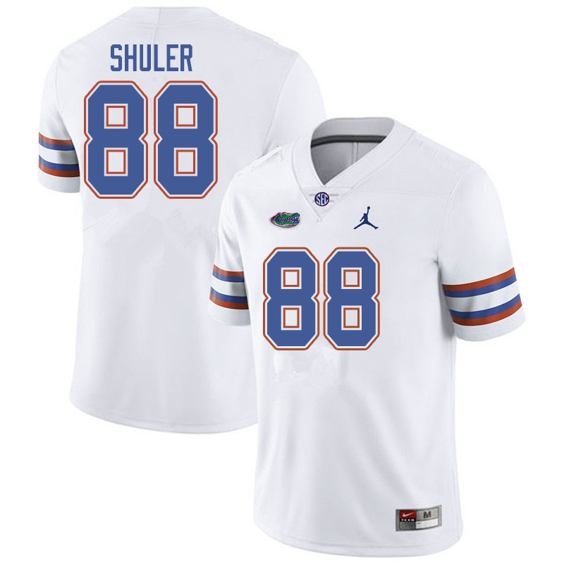 Jordan Brand Men #88 Adam Shuler Florida Gators College Football Jerseys Sale-White - Click Image to Close